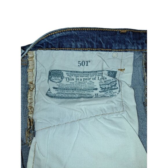 LEVI’S 501 Classic High Rise Button Fly Women’s Size 31 Denim Shorts 56327-0055 - Picture 8 of 9